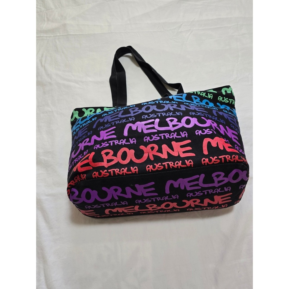 Melbourne Australia Graffiti Print Tote Bag Colorful Casual Everyday /0171